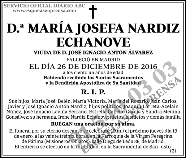 María Josefa Nardiz Echanove